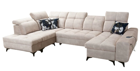 Ecksofa mit Schlaffunktion Buffalo VI gelb rechts Funktionelles und stilvolles Ecksofa mit drei Bettkästen