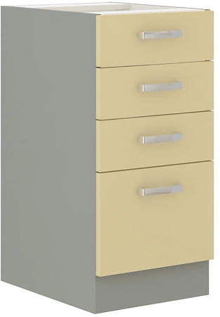 Eck-Küchenmöbel-Set Karmen 170x190 cm glänzende Fronten einzigartiger Stil der Schränke wird das Innere jeder Küche passen