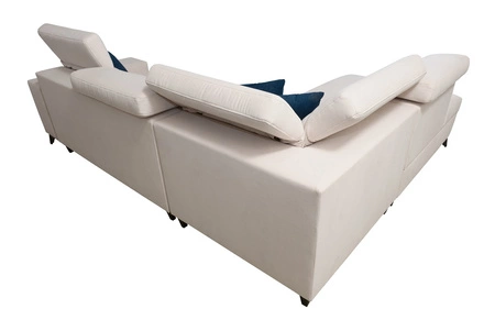 Ecksofa mit Schlaffunktion Kelly Sleek VII schwarz links geflochten bequem und funktionell Ecksofa für Wohnzimmer