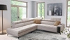 Ecksofa mit Schlaffunktion Bolmso IX beige links bequemes Ecksofa für Wohnzimmer mit Schublade Bettzeug Container stilvolles Design