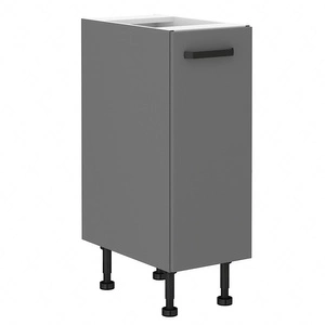 Stehender Küchenschrank Verdi 30 D CARGO BB feuchtigkeits- und beschädigung beständiger Schrank schwarze Metallgriffe