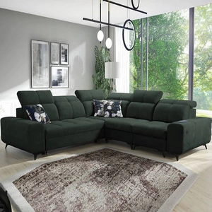 Ecksofa mit Schlaffunktion Buffalo III grün rechts bequemes Ecksofa mit ästhetisch ansprechender Verarbeitung mit Bettzeugcontainern