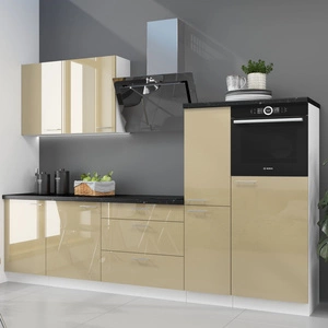 Nalo Küchenmöbel-Set 270 cm glänzende Fronten einzigartiger Stil der Schränke wird das Innere einer jeden Küche passen