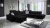 Ecksofa mit Schlaffunktion Kelly Sleek X schwarz linkes extrem elegantes Ecksofa für Wohnzimmer mit verstellbaren Kopfstützen