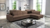 Ecksofa mit Schlaffunktion Kelly Sleek XI hellbraun rechtshändig stilvolles und bequemes Ecksofa aus strapazierfähigem Webstoff