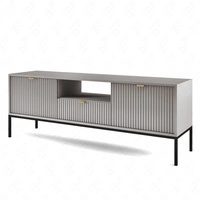 TV Schrank Lovro 154 cm grau modernes Design wird die Liebhaber von markanten Interieurs begeistern