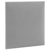 Polsterpaneel Quadra 30x30 cm hellgrau stilvolles Wandpaneel quadratischer Veloursstoff modisches Finish für jede Einrichtung