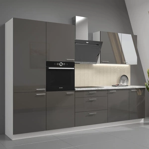 Milo Küchenmöbelset 310 cm Hochglanzfronten stilvolle Schränke, die in jede Kücheneinrichtung passen