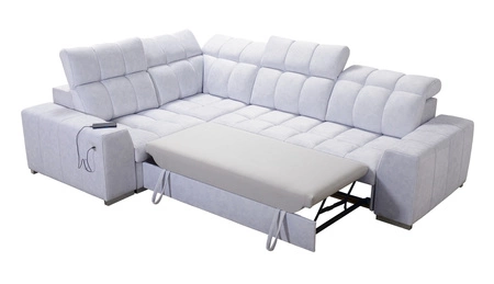 Ecksofa mit Schlaffunktion Luigi II honig/weiß links Komfort für die tägliche Entspannung Ecksofa mit Bettkasten