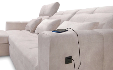 Ecksofa mit Schlaffunktion Laredo grün linke Ecke komfortables und stilvolles Schlafsofa mit Bettzeugcontainer