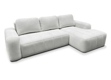 Ecksofa mit Schlaffunktion Bovec beige rechtsseitig stilvolles Ecksofa mit ergonomischer Form hydrophobem Stoff