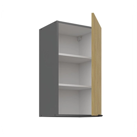 Küchenmöbel Set Corsico 260 cm elegante Küchenschränke in trendigen und natürlichen Farben Metallkantengriffe