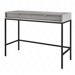 Konsolentisch Lovro Grau mit Schubladen Stilvolles und funktionales Möbelstück für Flur Wohnzimmer oder Büro