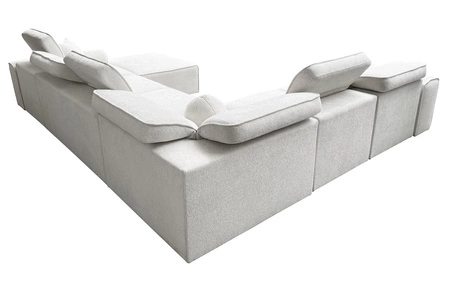 Ecksofa mit Schlaffunktion Viano VIII patina rechts modernes Ecksofa mit interessantem Design Container für Bettzeug