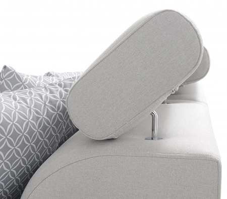 Ecksofa mit Schlaffunktion Provo graphit / weiß rechtes Ecksofa mit Bettkasten und Funktionserweiterung