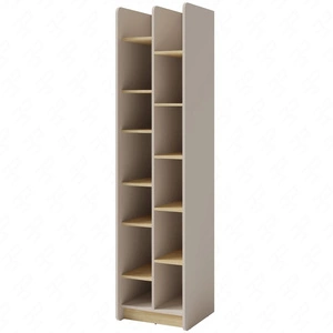 Bücherregal Olivio 55 cm beige sand / Eiche geölt modernes Möbeldesign hochwertige Verarbeitung stilvolles Bücherregal
