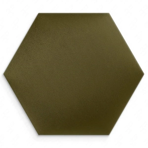 Gepolstertes Paneel Hexagon 40x35 cm oliv stilvoll Wandpaneel Veloursstoff modische Dekoration jedes Interieur