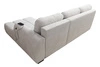 Ecksofa mit Schlaffunktion Gentle beige rechte Seite stilvolles Design Ecksofa-Bett, das sich durch seine abgerundete Form auszeichnet
