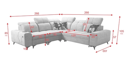 Ecksofa mit Schlaffunktion Buffalo III dunkelbeige links komfortables Ecksofa mit ästhetischer Verarbeitung mit Bettzeugcontainern