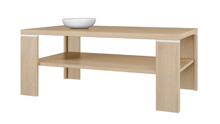 Achilles Couchtisch 68 cm Eiche sonoma hell modernes Möbeldesign Kante des Couchtisches ist mit speziellem Furnier verarbeitet
