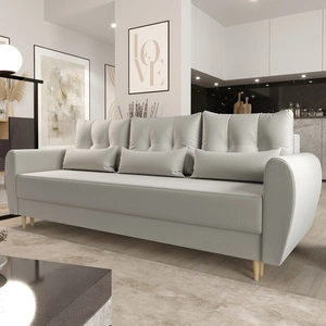 Sofa mit Schlaffunktion Rovigo kem leichte Form mit elegantem Charakter perfekte Ergänzung zu jedem Interieur weicher Stoff