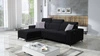 Ecksofa mit Schlaffunktion Kelly Sleek schwarz links geflochten bequem und funktional Ecksofa für Wohnzimmer