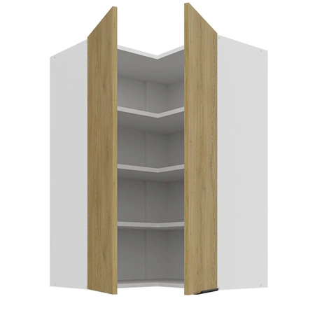 Eck-Küchenoberschrank Cremona 60x60 GN-90 2F Metallkantengriff feuchtigkeits- und beschädigungsbeständiger Schrank