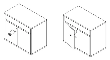 Yugo-Wohnzimmermöbel in Esche grau/weiß glänzend Asymmetrische Elemente für moderne und funktionale Arrangements