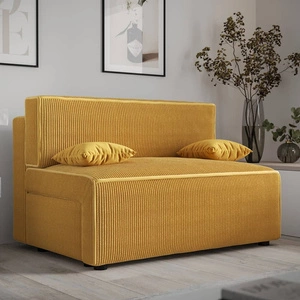 Klappsofa Brandon Honig modernes Design und breite Funktionalität dreidimensionalen Stoff mit ausdrucksstarken Streifen