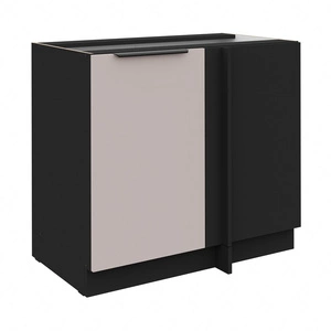 Eckküchenzeile Tarraco 105 ND 1F BB rechts Metallkantengriff feuchtigkeits- und beschädigungsbeständiger Schrank