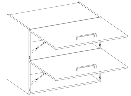 Küchenmöbel Set Valico 220 cm Schränke sehen in klassischen und modernen Interieurs großartig aus