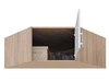 Eckschrank Erweiterung Caspe Eiche artisan modernes Design ABS-Finish und schwarze Griffe