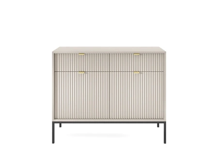 Möbelset Lovro beige modernes Design Schrankwand für Wohnzimmer oder Sitzungssaal