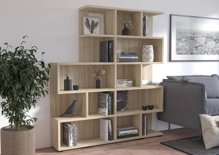 Bücherregal Even 42 cm Eiche hell sonoma ideales Bücherregal für Büro, Arbeitszimmer oder Jugendzimmer