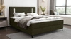 Boxspringbett Norco 140x200 grün stilvolles Bett mit Aufbewahrungsbox Beleuchtung im Kopfteil fügt eine einzigartige Note