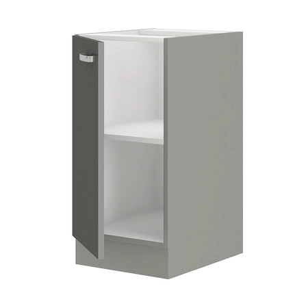 Küchenhochschrank mit Regal Grauer 40 D 1F BB Schrank dampf- temperatur- und spritzwassergeschützt