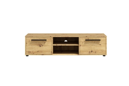 RTV-Schrank Maxione 150 cm Eiche handwerklich einfache Konstruktion TV-Schrank mit Regal minimalistisches und universelles Design