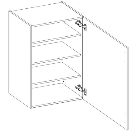 Asti 60 G-90 1F Hängeschrank für die Küche, resistent gegen Dampf, Hitze und Spritzwasser