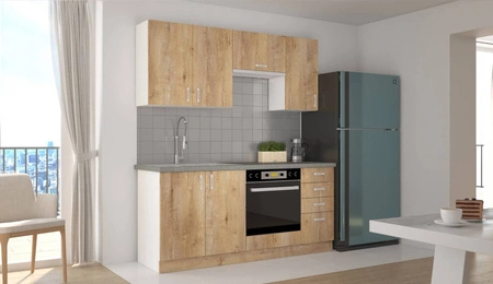 Küchenmöbel-Set Lento 180 cm einzigartigen Stil der Schränke wird das Innere jeder Küche passen