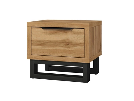 Schlafzimmermöbel-Set Halle S Eiche wotan universal Farben Schlafzimmermöbel-Set mit interessantem Design im Loft-Stil