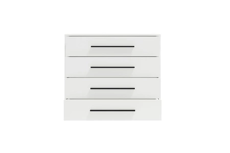 Kommode Maxione 99 cm weiß minimalistisches Design klassische Form ideale Kommode für Wohnzimmer oder Wohnbereich