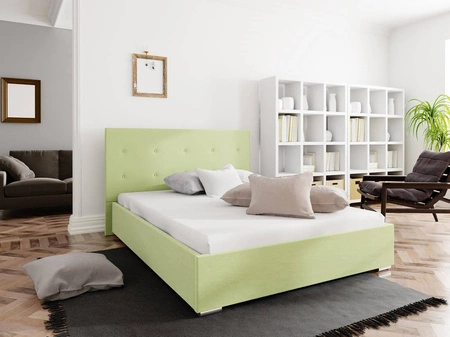 Bejar gepolstertes Bett 180x200 mint mit modernem Kopfteil ideal für Schlafzimmer