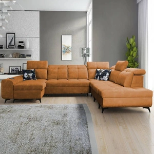 Ecksofa mit Schlaffunktion Buffalo X honey links funktionelles und bequemes Ecksofa für ein Zimmer mit Bettzeugcontainern