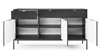 Kommode mit Schubladen Lovro 154 cm schwarz modernes Design wird die Liebhaber von markanten Interieurs begeistern