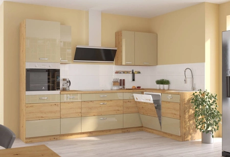 Eck-Küchenwandschrank Arton 60x60 GN-90 1F dampf-, temperatur- und spritzwasserbeständiger Schrank