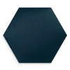 Gepolstertes Paneel Hexagon 40x35 cm marineblau stilvolles Wandpaneel Veloursstoff modische Dekoration jedes Interieurs