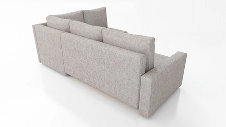 Ecksofa mit Schlaffunktion Nofi blau rechts modernes Design ein schlichter und stilvoller Korpus, der in jede Einrichtung passt