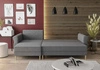 Ecksofa mit Schlaffunktion Wilkins bottle green linke Seite stilvolles und modernes Design, das sich in jede Einrichtung einfügt