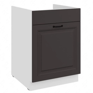 Spülenschrank mit Schublade Silber 60 ZL 1S BB dampf-, hitze- und spritzwasserbeständiger Schrank