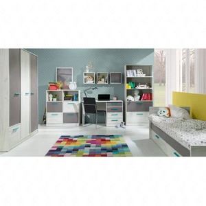 Rest 1 Jugendmöbelset in Eiche craft weiß / Esche funktionelle Möbel mit modernem Design für ein Jugendzimmer